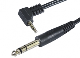 3.5mm 4 Pole Plug to 6.3mm 3 Pole Plug